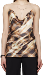 Y/Project Brown Invisible Strap Camisole